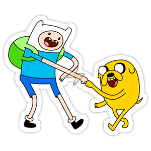 Sticker de Finn y Jake - comprar en Argentina