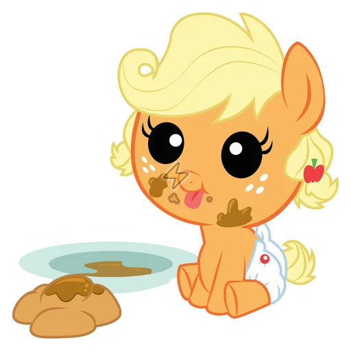 Sticker de Applejack Bebe - comprar en Argentina