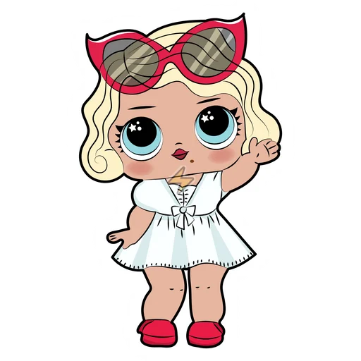 Sticker de Leading Baby Muñeca LOL - comprar en Argentina