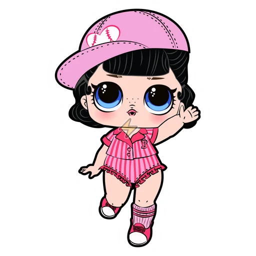 Sticker de Short Stop Muñeca LOL - comprar en Argentina