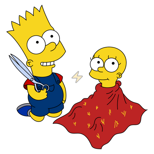 Sticker de Bart y Lisa Bebe - comprar en Argentina