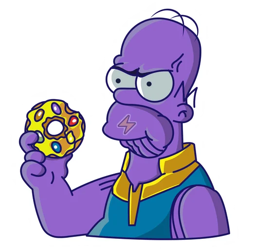 Sticker de Homero Thanos - comprar en Argentina
