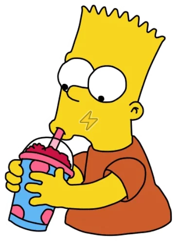Sticker de Bart Simpson - comprar en Argentina