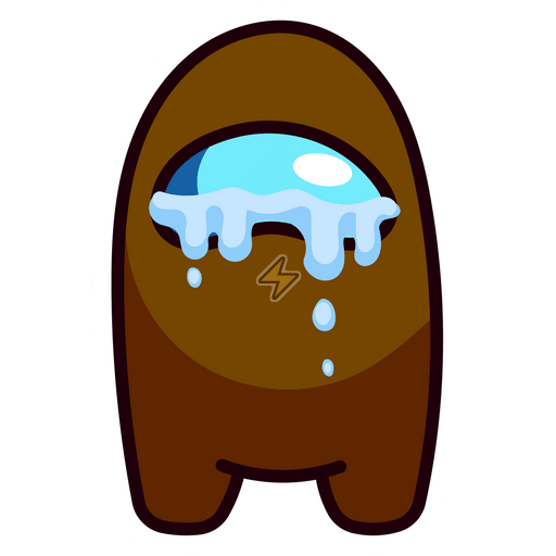 Sticker de Among Us Marrón - comprar en Argentina