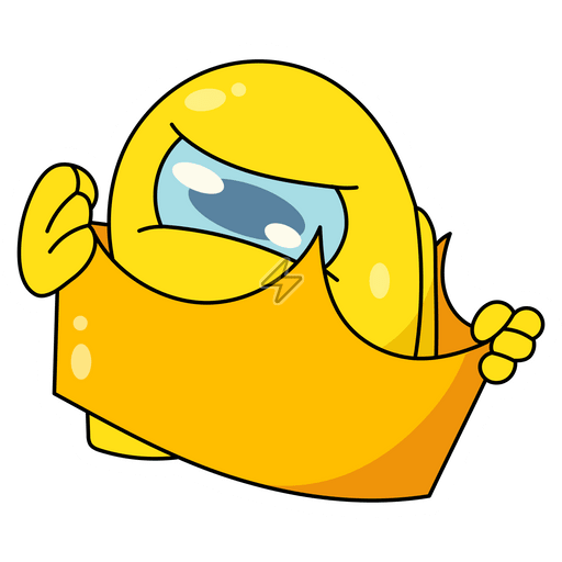 Sticker de Among Us Amarillo - comprar en Argentina