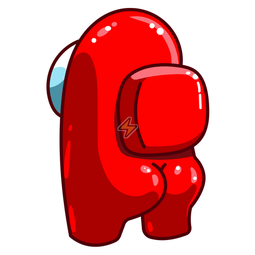 Sticker de Among Us Rojo - comprar en Argentina