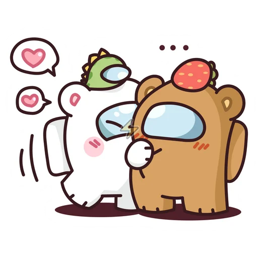 Sticker de Among Us Enamorados - comprar en Argentina