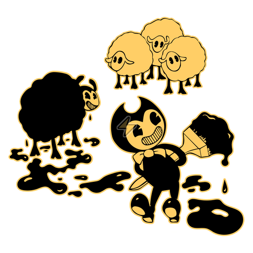 Sticker de Bendy y la Oveja Negra - comprar en Argentina