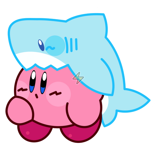 Sticker de Kirby Tiburón - comprar en Argentina
