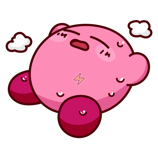 Sticker de Kirby Durmiendo - comprar en Argentina