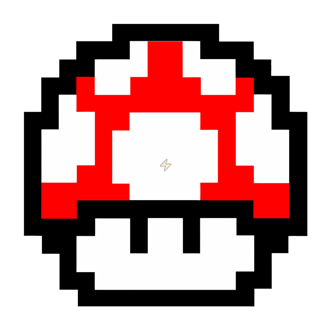 Sticker de Champiñón Rojo Pixel Art - comprar en Argentina