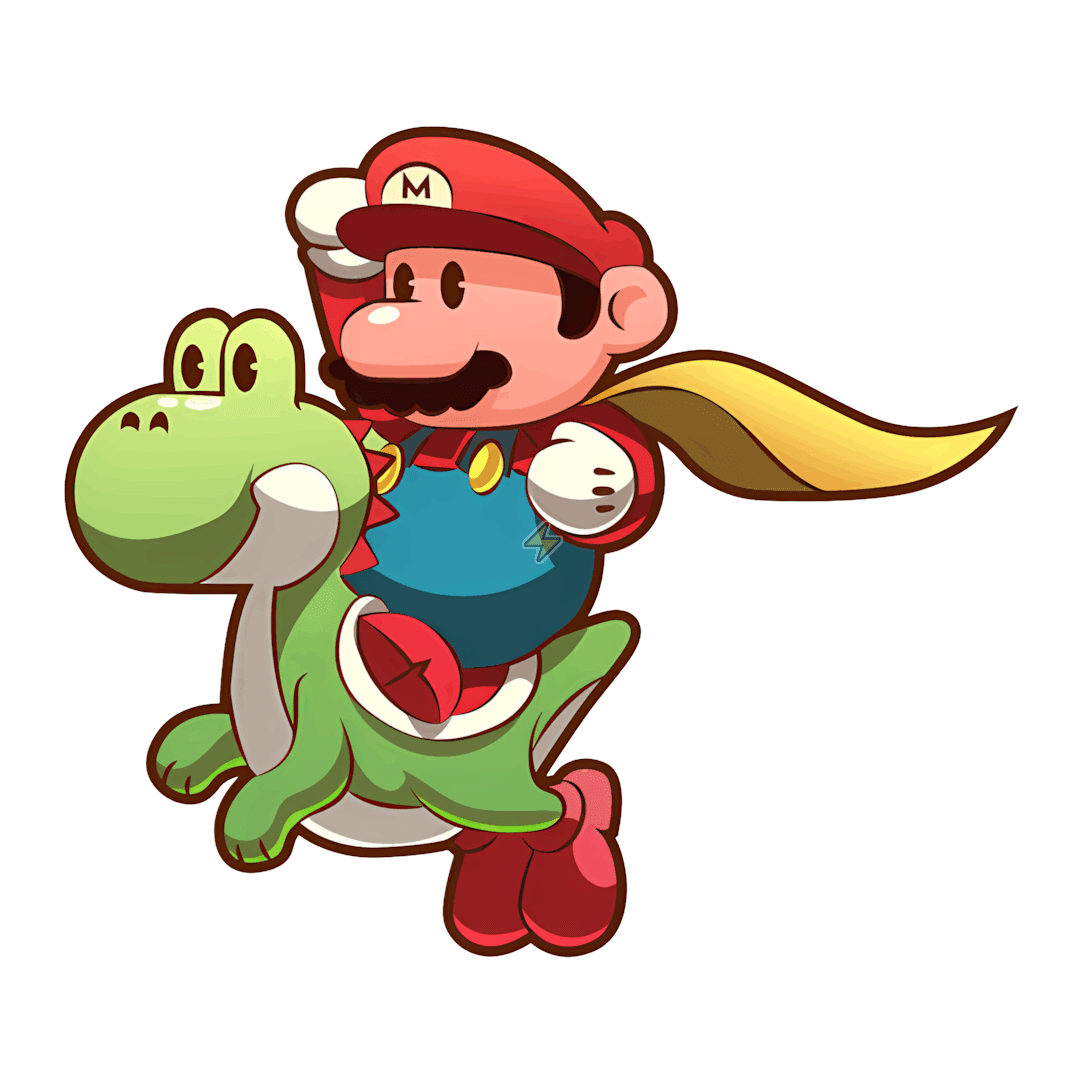 Sticker de Mario montando a Yoshi - comprar en Argentina