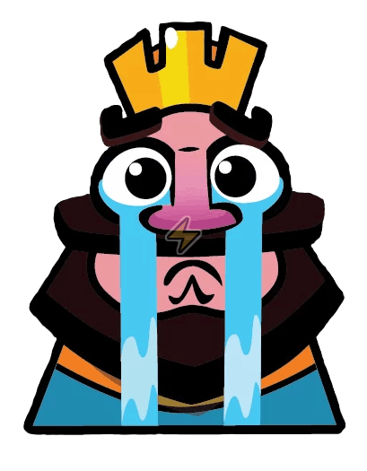 Sticker de Rey Llorando - Clash Royale - comprar en Argentina