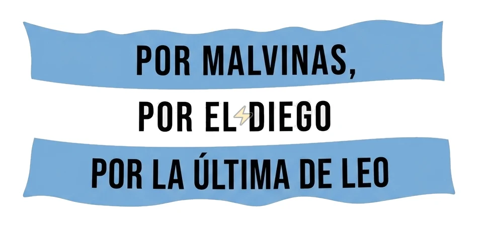 Sticker de Por Malvinas, Por el Diego, Por la Ultima de Leo - comprar en Argentina