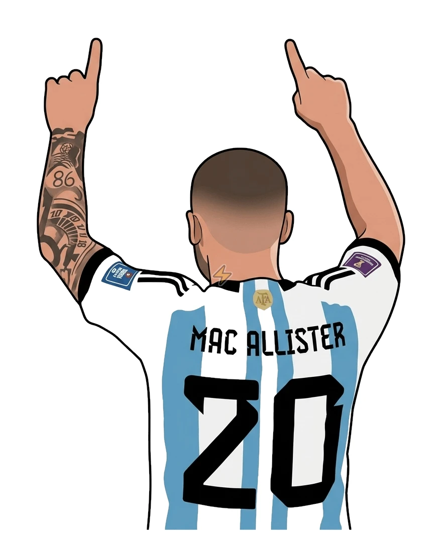 Sticker de Alexis Mac Allister - comprar en Argentina