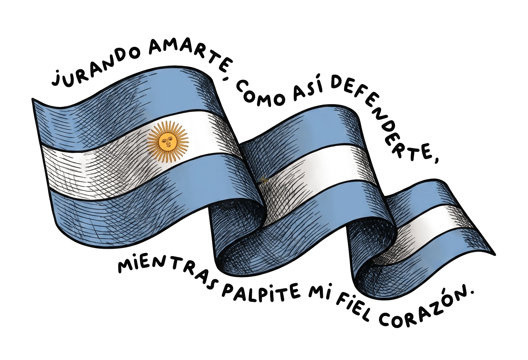 Sticker de Jurando Amarte, Como Asi Defenderte, Mientras Palpite mi Fiel Corazon - comprar en Argentina