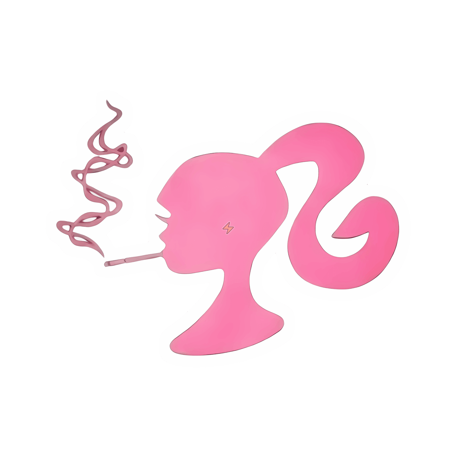 Sticker de Barbie fumando - comprar en Argentina