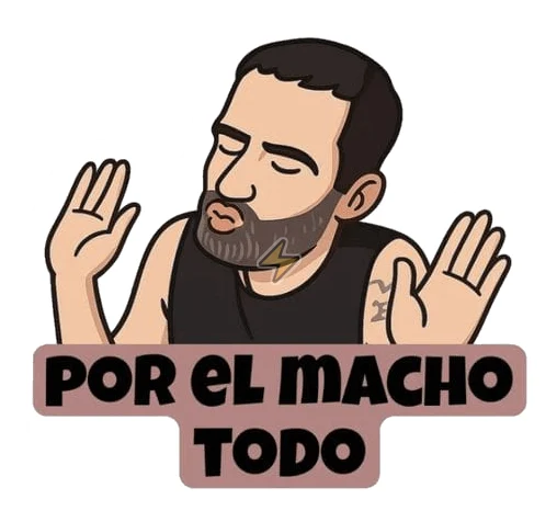 Sticker de Por el macho todo - comprar en Argentina