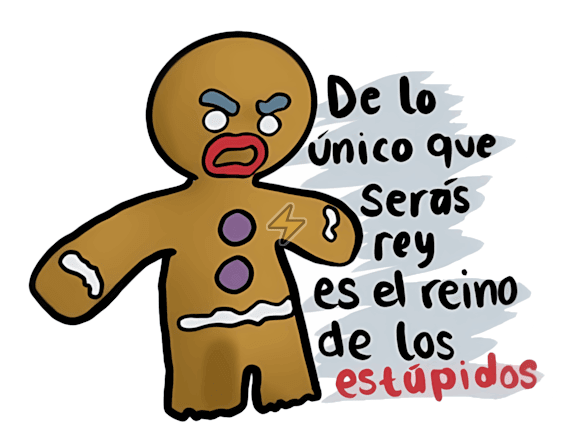 Sticker de De lo único que serás rey, es el reino de los estúpidos - comprar en Argentina