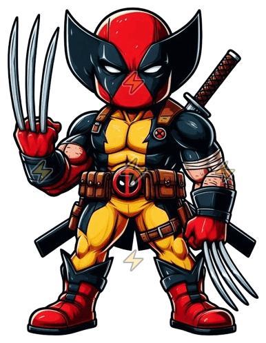 Sticker de Deadpool y Wolverine - comprar en Argentina