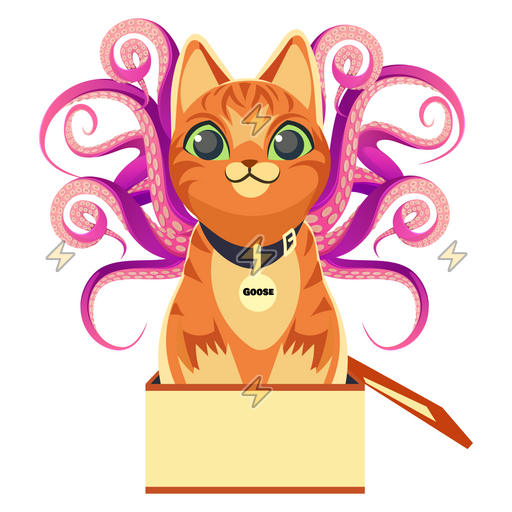 Sticker de Gato Goose - comprar en Argentina