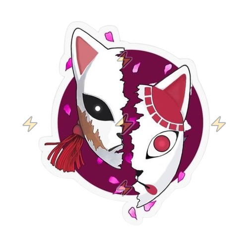Sticker de Mascaras de Sabito y Tanjiro - comprar en Argentina