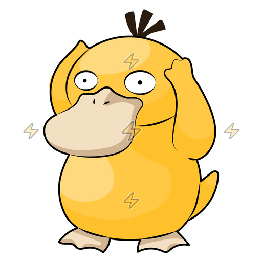 Sticker de Psyduck - comprar en Argentina