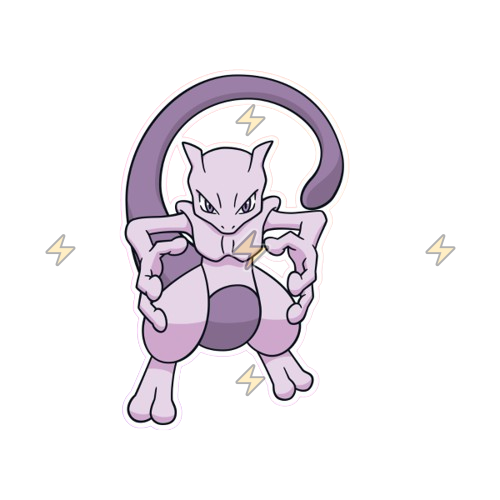 Sticker de Mewtwo - comprar en Argentina