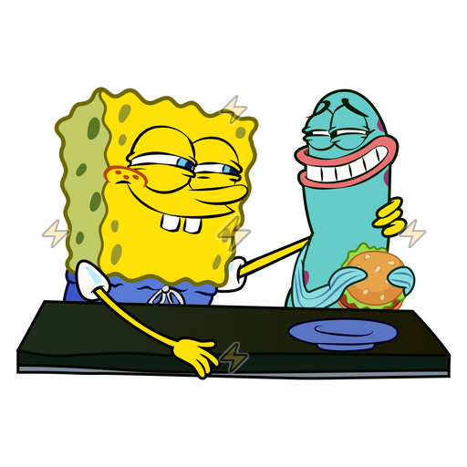 Sticker de Bob Esponja con Harold - comprar en Argentina