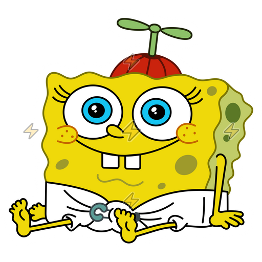 Sticker de Bob Esponja Bebe - comprar en Argentina