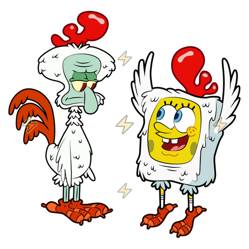 Sticker de Calamardo y Bob Esponja - comprar en Argentina