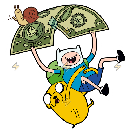 Sticker de Finn y Jake - comprar en Argentina