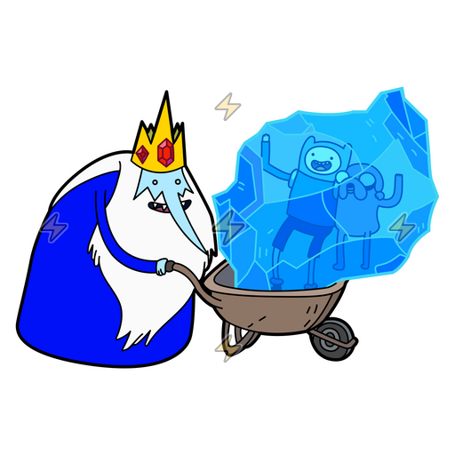 Sticker de Rey Helado con Finn y Jake Congelados - comprar en Argentina