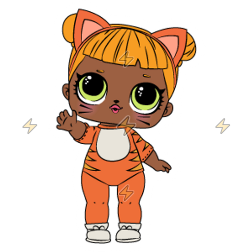 Sticker de Baby Cat Muñeca LOL - comprar en Argentina