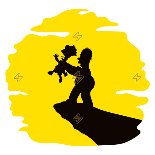 Sticker de Homero y Bart Simpson - comprar en Argentina