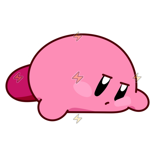 Sticker de Kirby Recostado - comprar en Argentina
