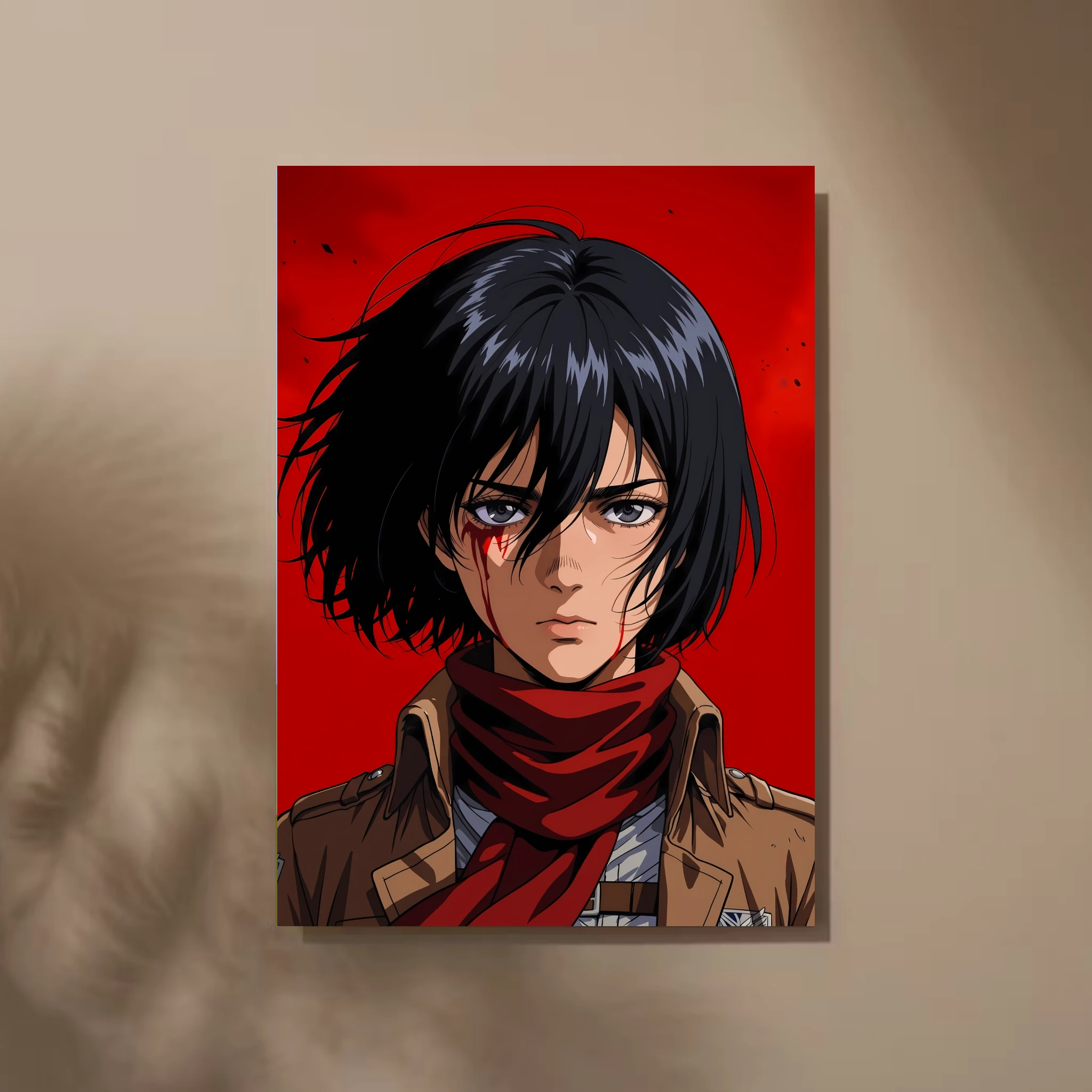 Cuadro de Mikasa Ackerman