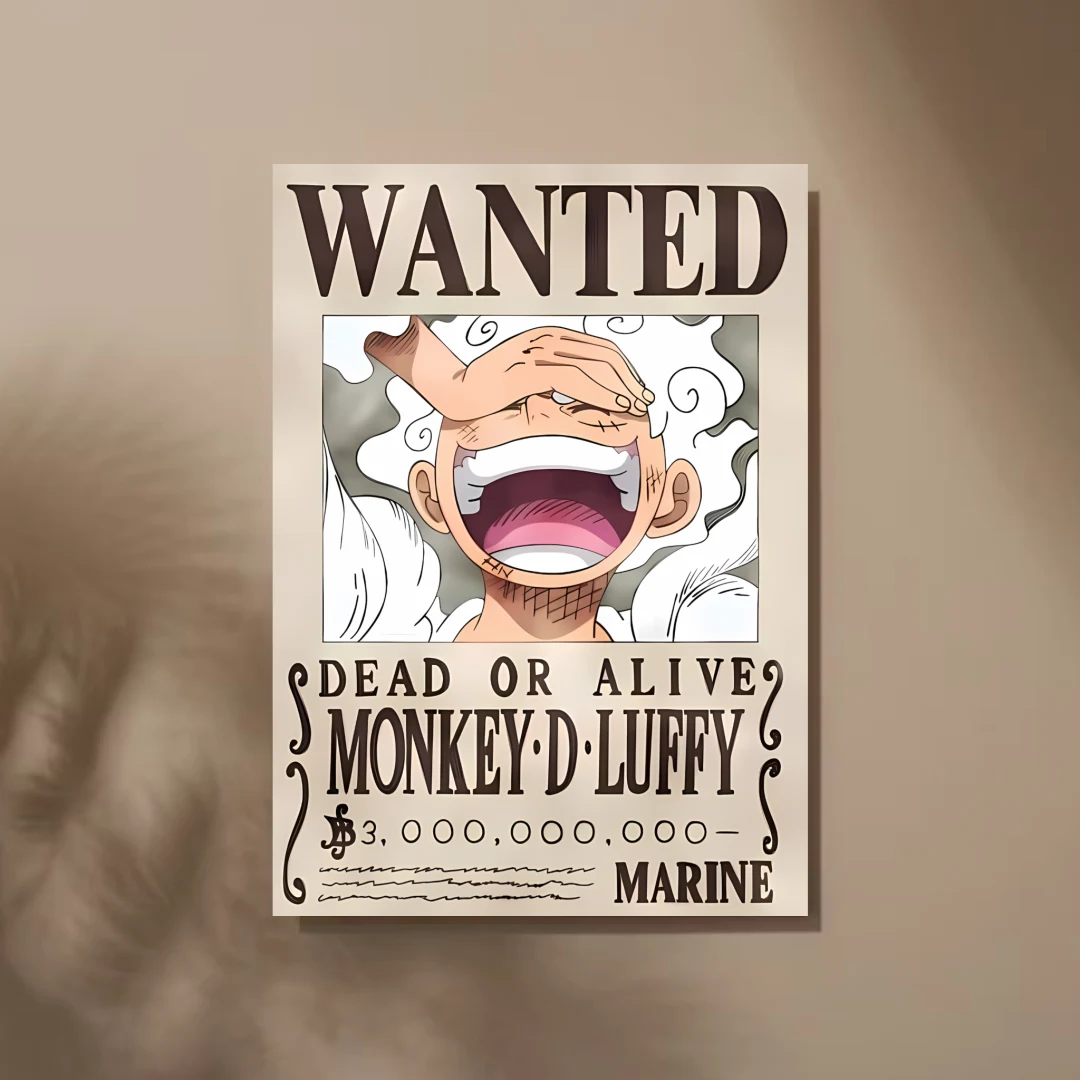 Cuadro de Cartel de se busca a Monkey D. Luffy