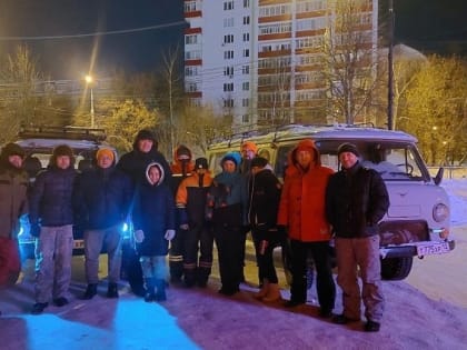В Рождественскую ночь добровольцы в Йошкар-Оле вновь выехали на «Ночной патруль»