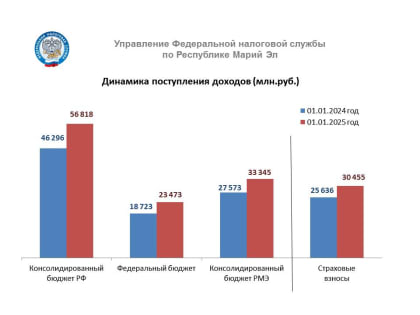 В Республике Марий Эл за 2024 год собрано более 33 млрд рублей налогов