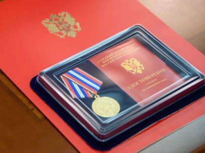 Главе Марий Эл вручили медаль за вклад в развитие судебной системы