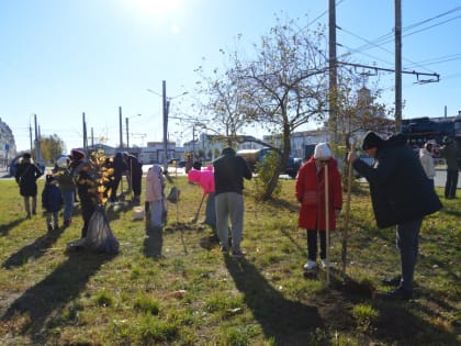 Депутаты и жители Йошкар-Олы высаживают деревья для улучшения экологии города