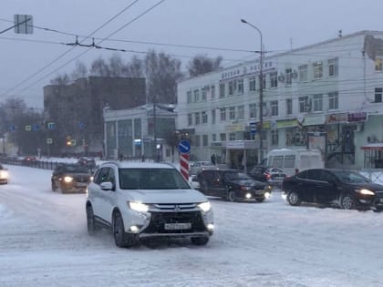 За минувшую ночь в городе Йошкар-Оле выпала треть месячной нормы снега