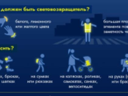 «Световозвращатели» необходимы для вашей безопасности