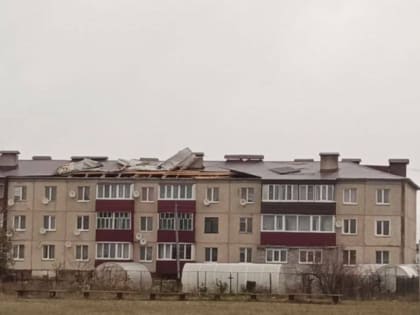 В Марий Эл сильные порывы ветра сломали несколько крыш