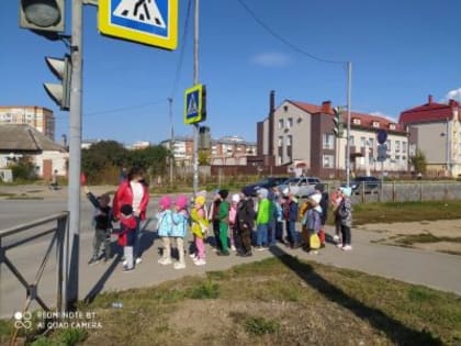 Йошкар-Олинский детский сад №53 «Изи патыр» провели обучение детей правилам дорожного движения