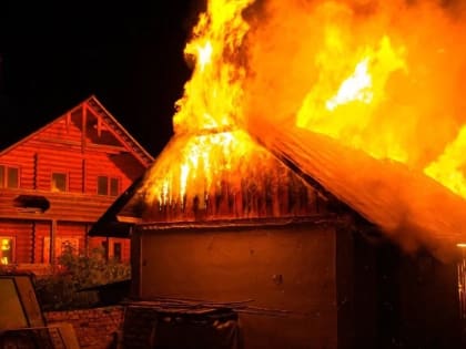 В Медведевском районе РМЭ сгорел садовый дом