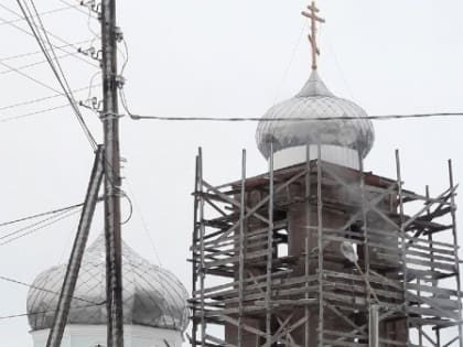 В селе Волжского района Марий Эл продолжается строительство колокольни