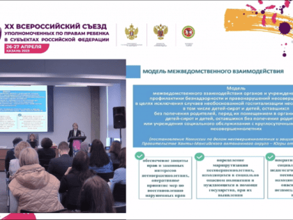 Людмила Низамова приняла участие в работе XX Всероссийского съезда уполномоченных по правам ребенка в г. Казани