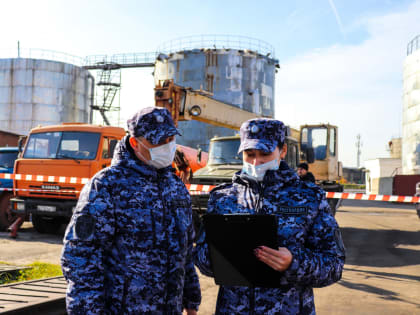 Сотрудники Росгвардии по Марий Эл проверяют обеспечение безопасности объектов топливно-энергетического комплекса республики